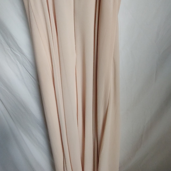 Lulu's Peach Full Length Evening Gown  Sz Small - Picture 7 of 8